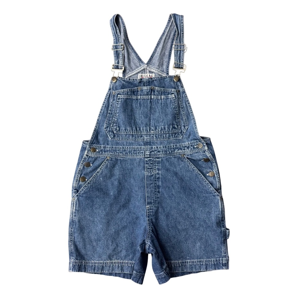 Vintage Bill Blass Denim Short Overalls Shortalls Sz S